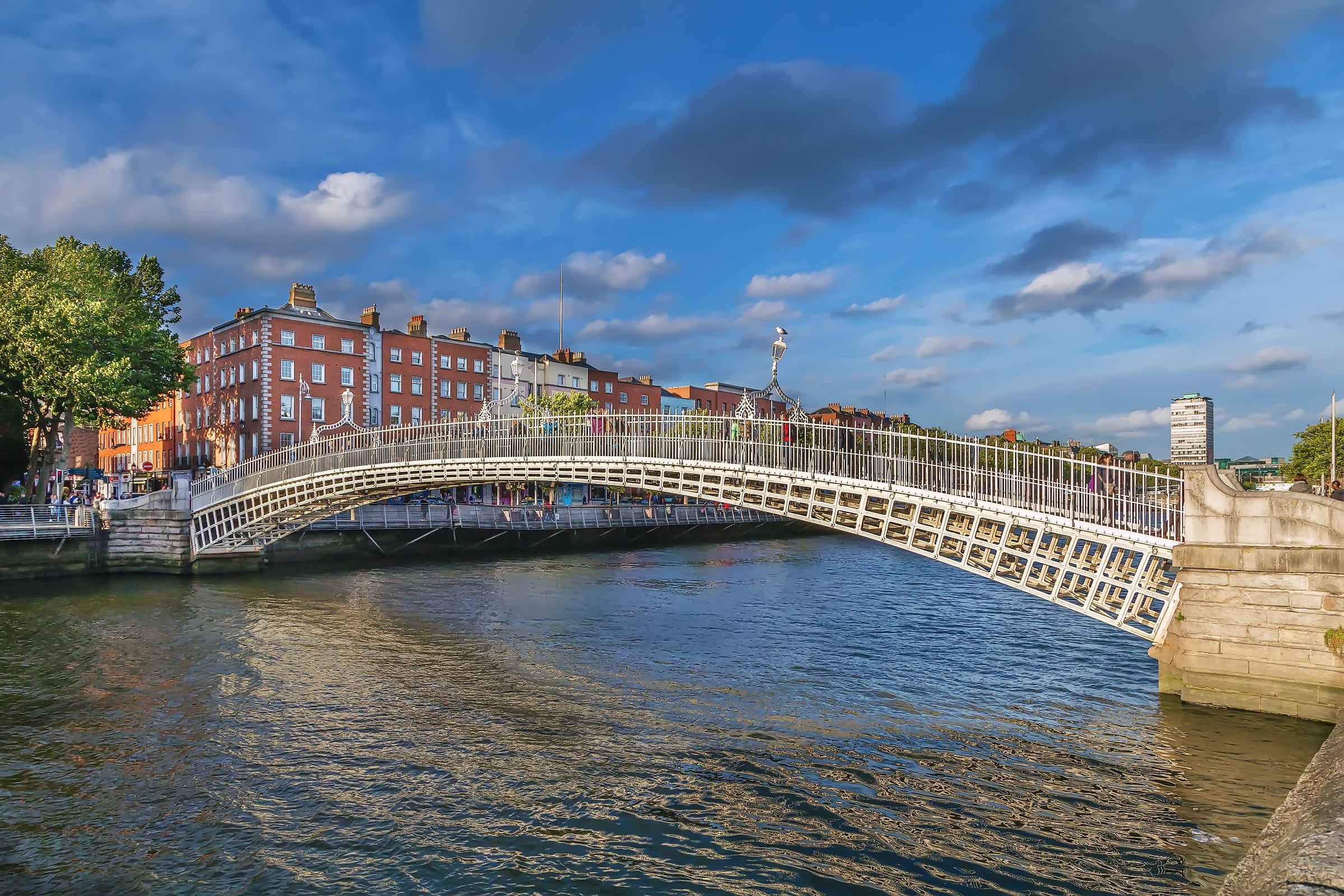 Ha'penny Bridge over the Liffey in Dublin